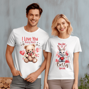 Set 2 tricouri cuplu Be(a)rry