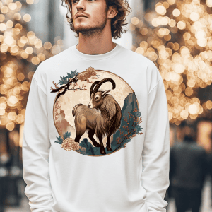 Tricou Goat (羊, Yáng) Pastoral Peace