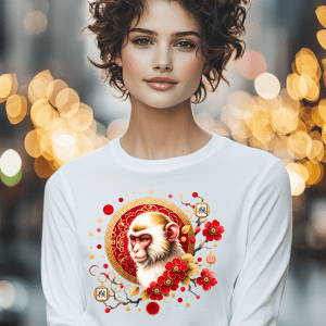 Tricou Monkey (猴, Hóu) Playful Sage