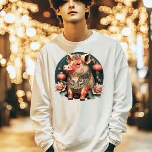 Tricou Pig (猪, Zhū) Golden Harvest