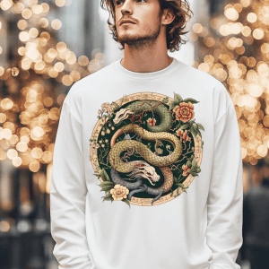 Tricou Snake (蛇, Shé) Coiled Wisdom