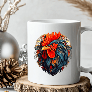 Cană Rooster- Perched Majesty