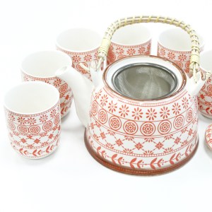 Set de Ceai - Chihlimbar - Ceainic și 6 Cești