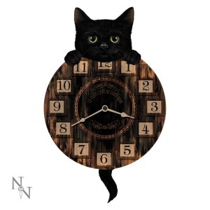 Ceas de Perete cu Pendul - Kitten Tickin' 32cm