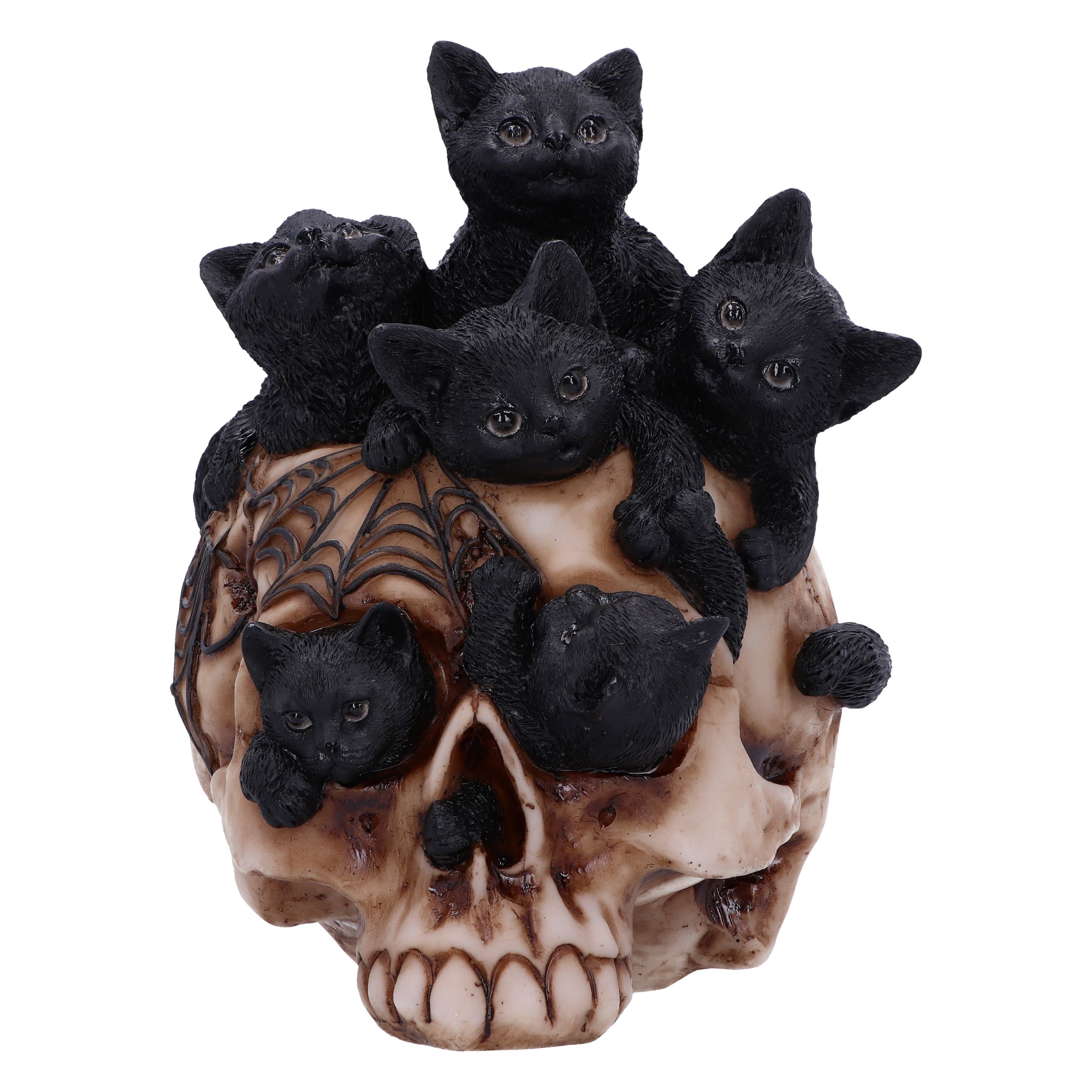 Cranial Litter Statueta Pisici Gothic14cm - imagine 3