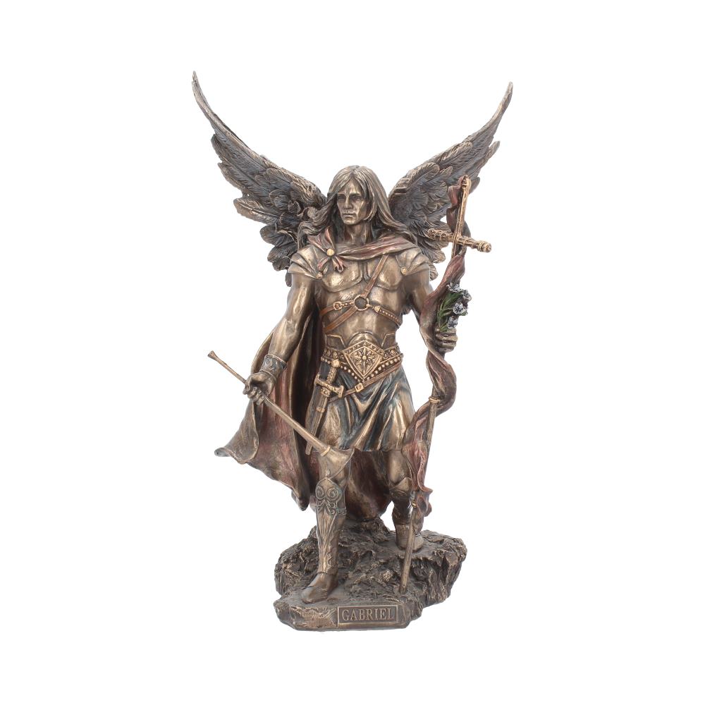 Sfântul Arhanghel Gabriel – Figurină cu finisaj bronz - imagine 2