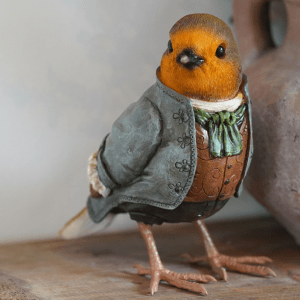 Statuetă Decorativă „Master Robin” din Rășină,