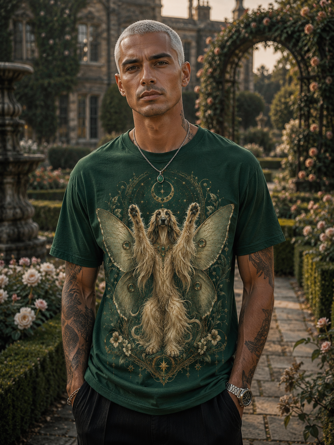 Tricou Premium Emerald Moonkeeper