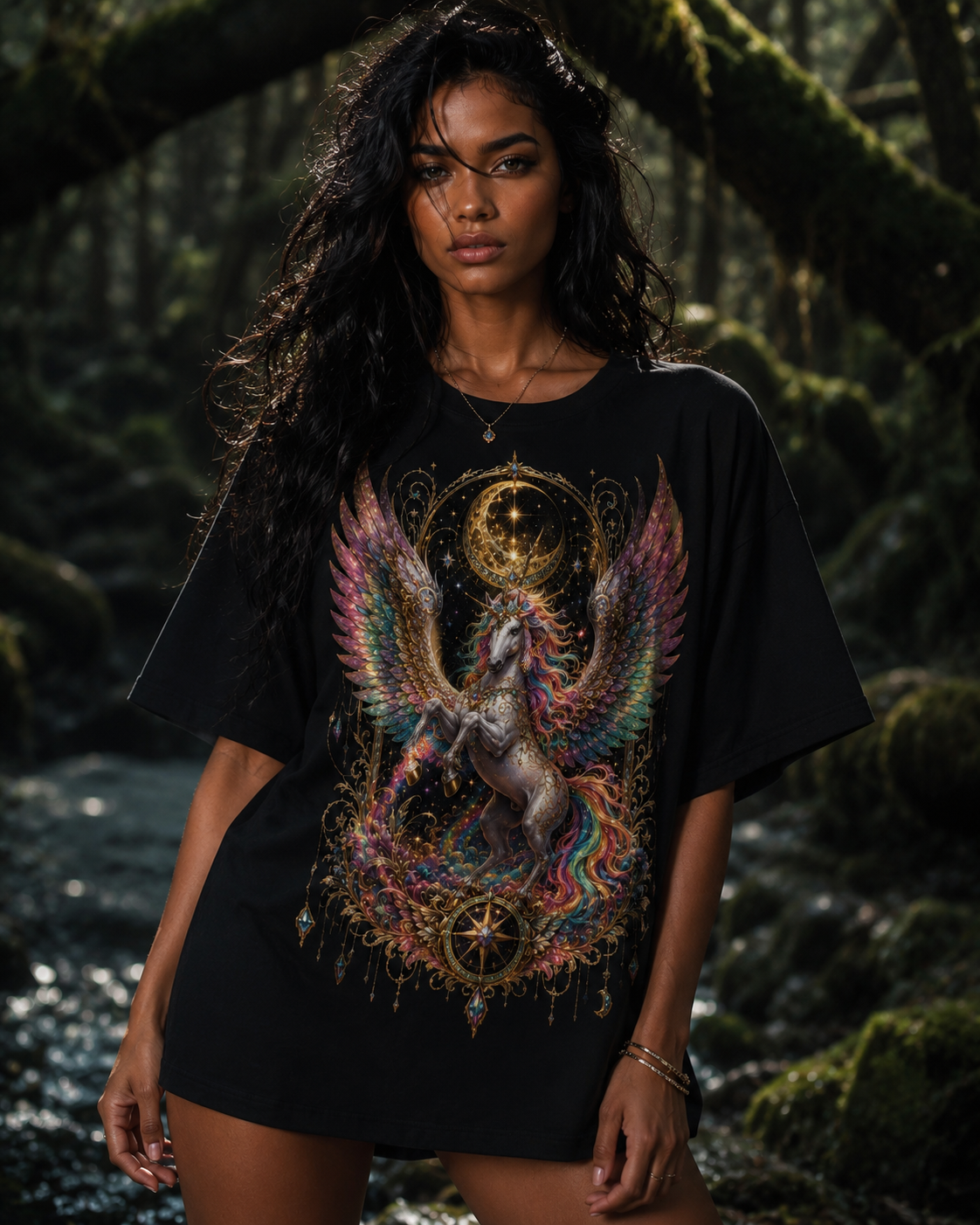 Tricou Premium Moon's White Flame